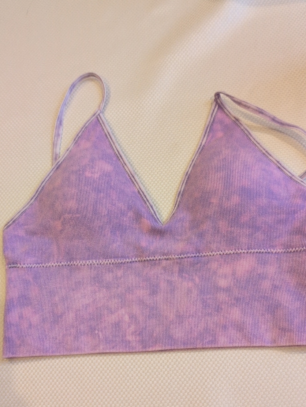 Zenana Outfitters Lavender Ribbed Padded